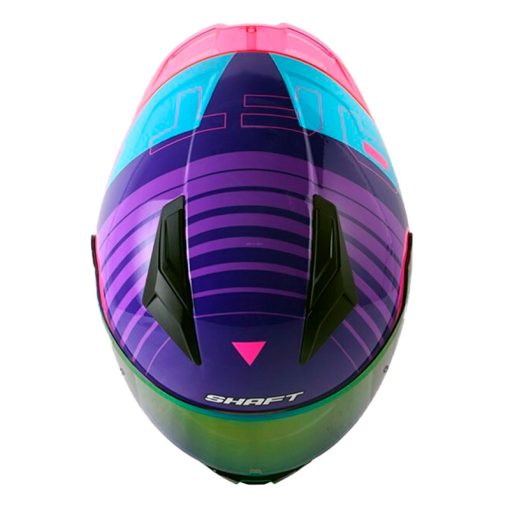 Casco Shaft 582Sp Evo Rock Morado Fucsia Visor Iridium Morado 2 - ZONABIKER LA 21 1