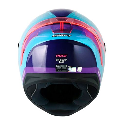 Casco Shaft 582Sp Evo Rock Morado Fucsia Visor Iridium Morado 3 - ZONABIKER LA 21 2