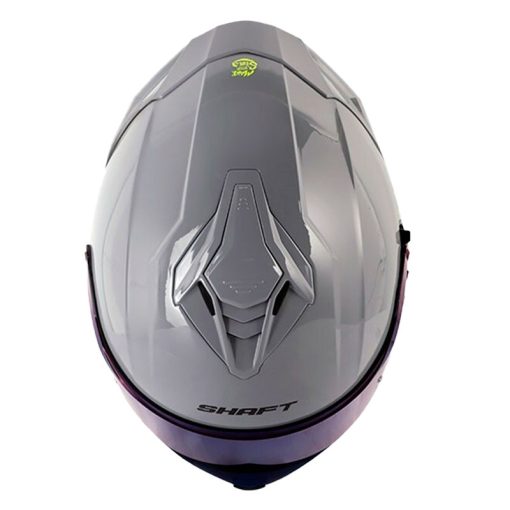 Casco Shaft 598 Gtr Solid Gris Amarillo Visor Iridium Azul 2 - ZONABIKER LA 21 1