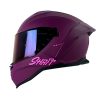 Casco Shaft 598 Gtr Solid Morado Fucsia Visor Iridium Morado
