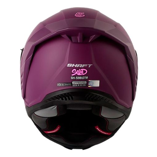 Casco Shaft 598 Gtr Solid Morado Fucsia Visor Iridium Morado 3 - ZONABIKER LA 21 2