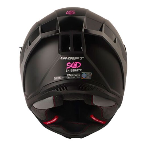 Casco Shaft 598 Gtr Solid Negro Fucsia Visor Iridium Morado 3 - ZONABIKER LA 21 2