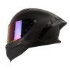 Casco Shaft 598 Gtr Solid Negro Gris Visor Iridium Rojo