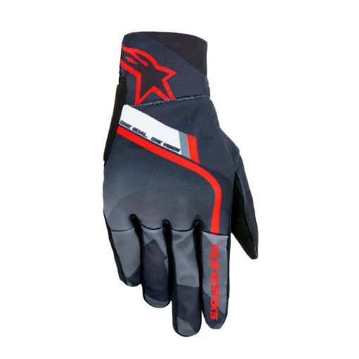 Guantes Alpinestars Reef Negro Rojo Camuflado