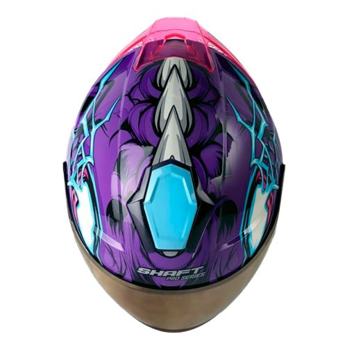 Casco Shaft Pro 240Dv Hallow Morado Fucsia Visor Iridium Morado 2 - ZONABIKER LA 21 1
