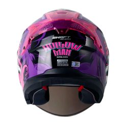 Casco Shaft Pro 240Dv Hallow Morado Fucsia Visor Iridium Morado 3 - ZONABIKER LA 21 5