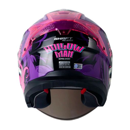 Casco Shaft Pro 240Dv Hallow Morado Fucsia Visor Iridium Morado 3 - ZONABIKER LA 21 2