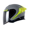 Casco Shaft Pro 240Dv Maik Gris Amarillo Visor Iridium Silver