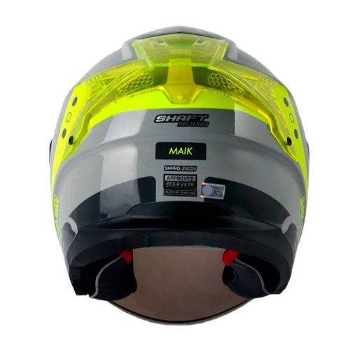 Casco Shaft Pro 240Dv Maik Gris Amarillo Visor Iridium Silver 3 - ZONABIKER LA 21 2
