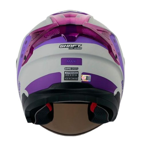 Casco Shaft Pro 240Dv Maik Gris Morado Visor Iridium Morado 3 - ZONABIKER LA 21 2