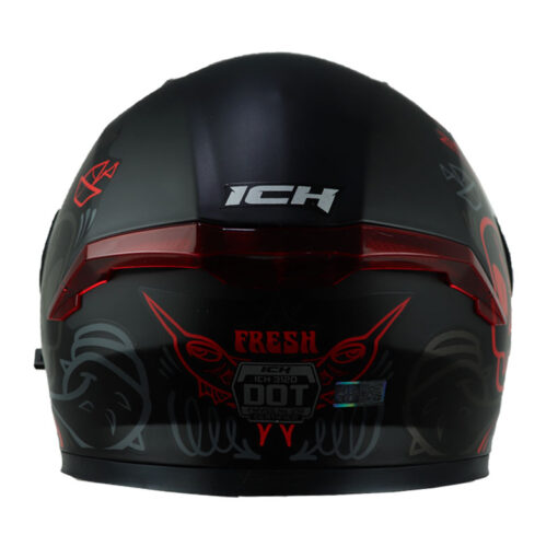 Casco Ich 3120Dv Fresh Negro Rojo Visor Smoke 3 - ZONABIKER LA 21 3