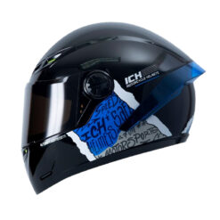 Casco Ich 501sp Sample Negro Azul Visor Smoke
