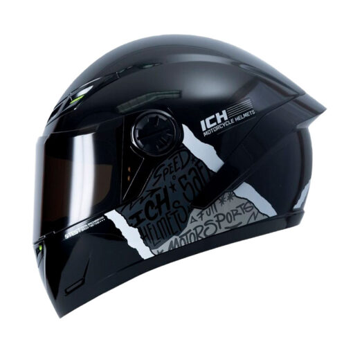 Casco Ich 501sp Sample Negro Gris Visor Smoke