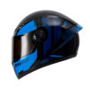 Casco Ich 501sp Shot Negro Azul Visor Smoke