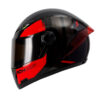 Casco Ich 501sp Shot Negro Rojo Visor Smoke