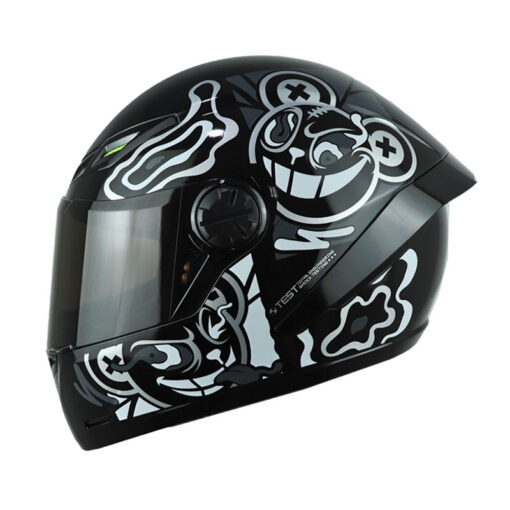 Casco Ich 501sp Trippy Negro Gris Visor Smoke