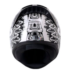 Casco Ls2 353 Azteca Negro Blanco Visor Iridium Azul 3 - ZONABIKER LA 21 5