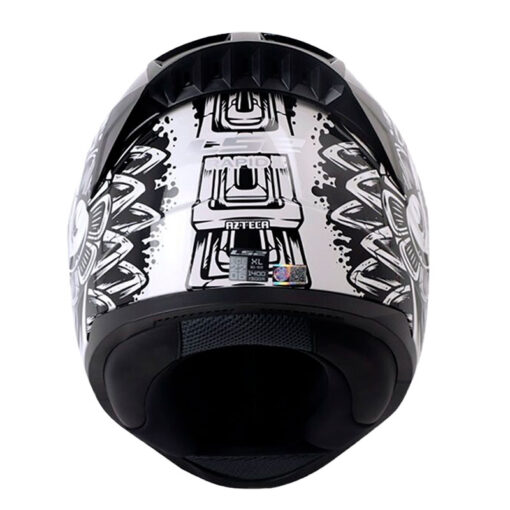 Casco Ls2 353 Azteca Negro Blanco Visor Iridium Azul 3 - ZONABIKER LA 21 2