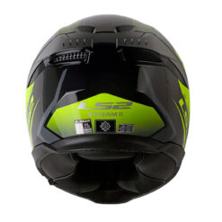 Casco Ls2 Ff808 Fury Negro Amarillo Visor Silver 3 - ZONABIKER LA 21 5