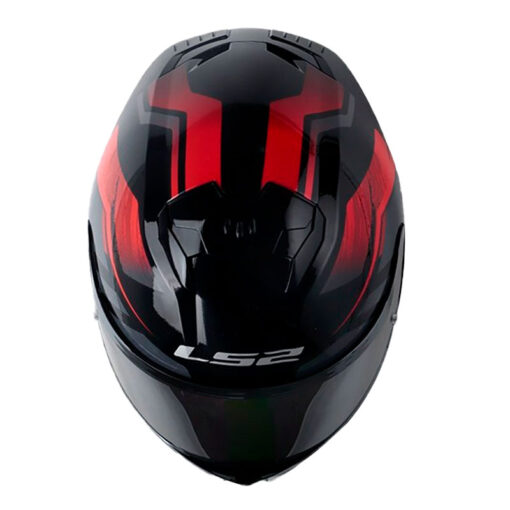 Casco Ls2 Ff808 Fury Negro Rojo Visor Iridium Silver 2 - ZONABIKER LA 21 1