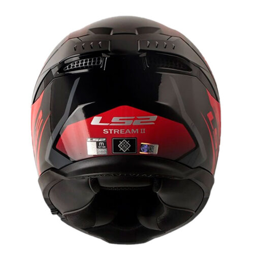Casco Ls2 Ff808 Fury Negro Rojo Visor Iridium Silver 3 - ZONABIKER LA 21 2