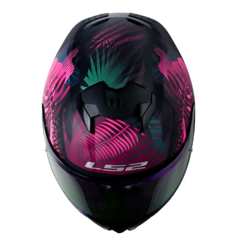 Casco Ls2 Ff808 Jungle Negro Rosado Visor Fucsia 2 - ZONABIKER LA 21 1