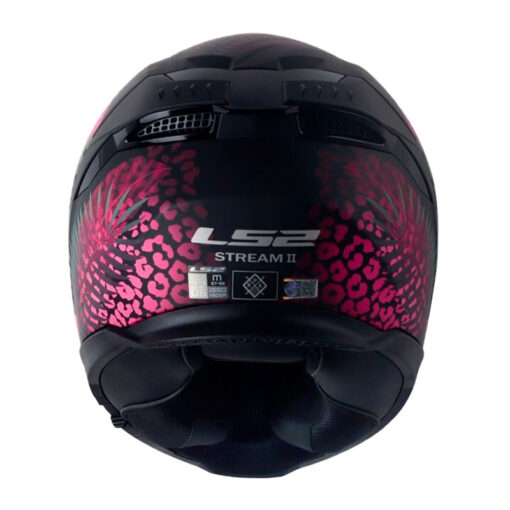 Casco Ls2 Ff808 Jungle Negro Rosado Visor Fucsia 3 - ZONABIKER LA 21 2