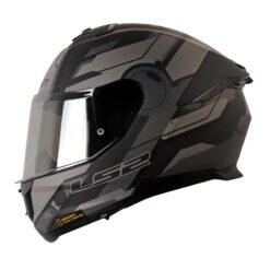 Casco Ls2 Ff808 Shadow Negro Gris Visor Silver