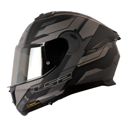 Casco Ls2 Ff808 Shadow Negro Gris Visor Silver