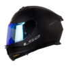 Casco Ls2 Ff808 Solid Negro Visor Iridium Azul