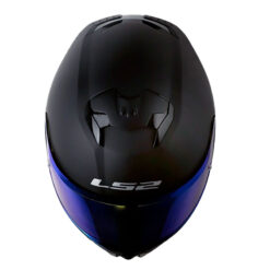 Casco Ls2 Ff808 Solid Negro Visor Iridium Azul 2 - ZONABIKER LA 21 4