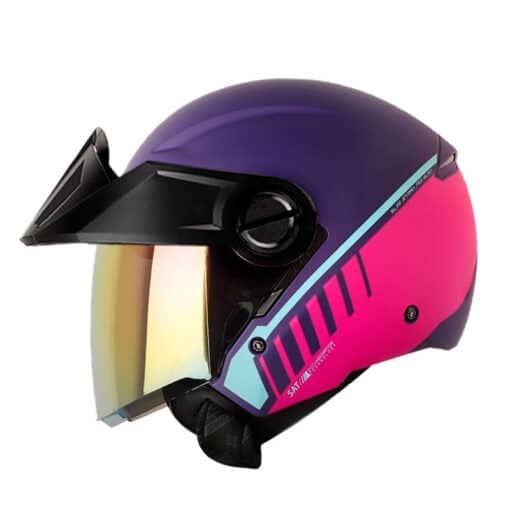 Casco Shaft 212 Telemetry Morado Visor Iridium Morado