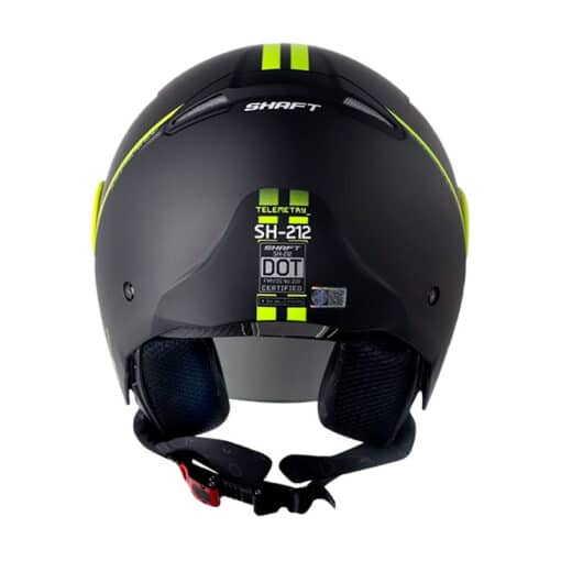 Casco Shaft 212 Telemetry Negro Amarillo Visor Iridium Azul 3 - ZONABIKER LA 21 2