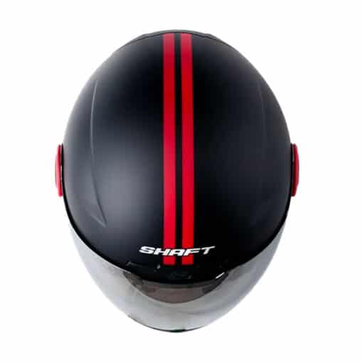 Casco Shaft 212 Telemetry Negro Rojo Visor Iridium Silver 2 - ZONABIKER LA 21 1