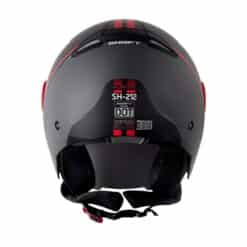 Casco Shaft 212 Telemetry Negro Rojo Visor Iridium Silver 3 - ZONABIKER LA 21 5