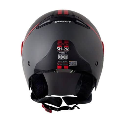 Casco Shaft 212 Telemetry Negro Rojo Visor Iridium Silver 3 - ZONABIKER LA 21 2