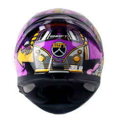 Casco Shaft Pro 612Dv Evo Hippy Negro Dorado Visor Iridium Dorado 3 - ZONABIKER LA 21 5