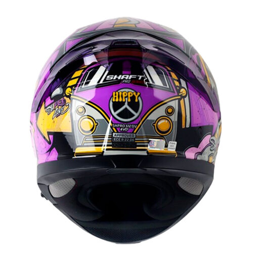 Casco Shaft Pro 612Dv Evo Hippy Negro Dorado Visor Iridium Dorado 3 - ZONABIKER LA 21 2