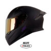 Casco Shaft Pro 612Dv Evo Solid Negro Morado Visor Iridium Morado