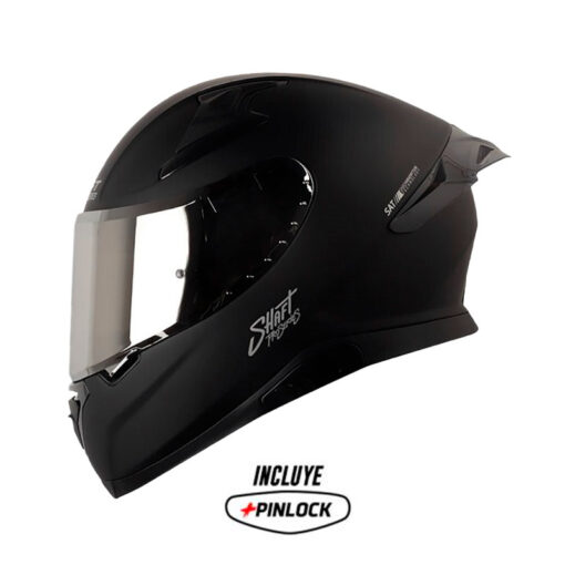 Casco Shaft Pro 612Dv Evo Solid Negro Silver Visor Iridium Silver