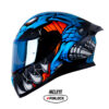 Casco Shaft Pro 612Dv Fafnir Azul Visor Iridium Azul