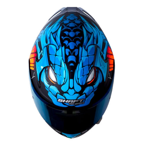 Casco Shaft Pro 612Dv Fafnir Azul Visor Iridium Azul 2 - ZONABIKER LA 21 2