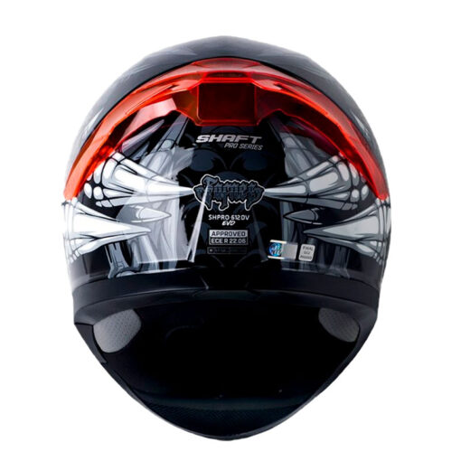 Casco Shaft Pro 612Dv Fafnir Gris Visor Iridium Naranja 3 - ZONABIKER LA 21 2