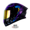 Casco Shaft Pro 612Dv Fafnir Morado Visor Iridium Morado