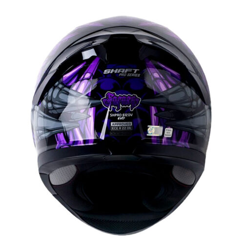 Casco Shaft Pro 612Dv Fafnir Morado Visor Iridium Morado 3 - ZONABIKER LA 21 2