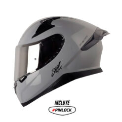 Casco Shaft Pro 612Dv Solid Gris Oscuro Visor Iridium Silver