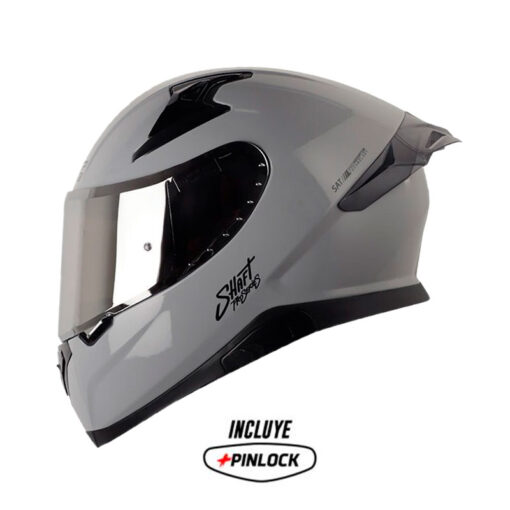 Casco Shaft Pro 612Dv Solid Gris Oscuro Visor Iridium Silver