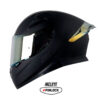 Casco Shaft Pro 612Dv Solid Negro Gris Visor Iridium Dorado 1 - ZONABIKER LA 21 1