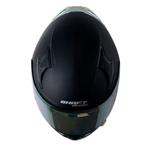 Casco Shaft Pro 612Dv Solid Negro Gris Visor Iridium Dorado 2 - ZONABIKER LA 21 2