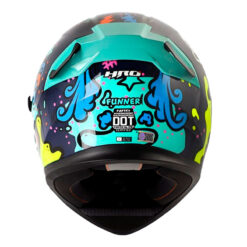 Casco Hro 514Dv Evo Funner Azul Turquesa Visor Iridium Azul 3 - ZONABIKER LA 21 5